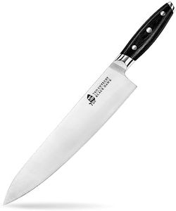 Chef Knife - TUO 10 inch Kitchen Chefs Knives Professional Cooking Knife - German HC Steel - Full Tang Pakkawood Handle - BLACK HAWK SERIES