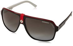 Carrera Unisex's CARERRA 33/S Sunglasses, Black Crystal White Frame,Grey Gradient Lens, one Size