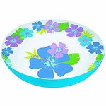 Amscan Floral Paradise Cool Large Melamine Round Bowl - 11 3/4" x 3 1/2", 1 PC