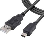 Sqrmekoko USB Interface Charging and Data Transfer Cable for Olympus Stylus Tough TG 860 TG 870 TG 830 TG 630 Cameras, black