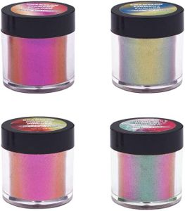 4/8/12PCS Chameleon Pearl Powder Pigment Color Shift Mica Powder Epoxy Resin Craft, Multi-Purpose Craft Use, Ideal for DIY Projects, Art and Beauty Applications