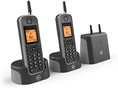 BT 79483 Elements 1 km Range IP67 Rated Cordless Phone with Answering Machine and Nuisance Call Blocker, Twin Handset Pack