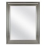 MCS 22.66x28.66 Inch Ezra Wall Mirror, Brushed Nickel