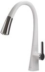 Kraus KPF-1673CHWH Nolen Kitchen Faucet, KPF-1673 Matte White/Chrome