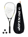 Dunlop X-Lite Sniper Ti Squash Racket inc Cover and 3 Squash Balls