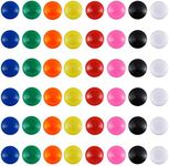 Patelai 48 Pieces Mini Fridge Magnets Round Magnetic Button Whiteboard Magnets Office Magnets, 8 Colors