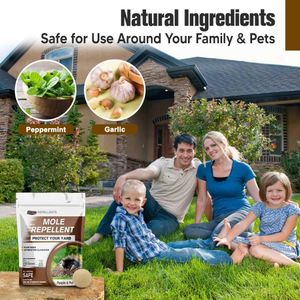 WENQHL Mole Repellent Stakes 12-Pack – Outdoor Rodent Deterrent