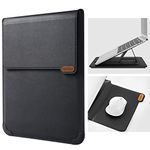 Nillkin 13 inch Laptop Sleeve Case Laptop Stand Adjustable, Computer Shock Resistant Bag with Mouse Pad for 13" MacBook Pro and MacBook Air, XPS 13, Surface Book 13.5", 12.9" New iPad Pro, Black