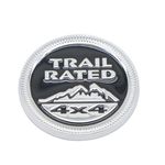 BKN 3D Sticker Trail Rated Logo Badge/Emblem Waterproof Small Self-Adhesive Non-Rusting Decal for Cars & Bikes