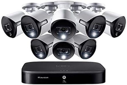 Lorex 4K Outdoor Security Camera System with 8 Analog Active Deterrence Wired Cameras with 2TB DVR Recorder (Supports Up to 16 Wired and 4 Wi-Fi Cameras)