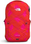 THE NORTH FACE Women's Jester Everyday Laptop Backpack, Fiery Red Next Gen Logo Print/Mr. Pink, One Size, Classic