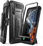 SUPCASE Unicorn Beetle Pro Series Case for Samsung Galaxy S23 5G (2023 Release), Dual Layer Rugged Holster & Kickstand Case Without Screen Protector (Black)