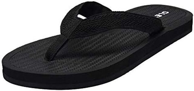QLEYO Women's Comfortable Flip Flops, Soft Fabric Thong Sandals for Beach House, Casual Non Slip Yoga Mat Foam Slippers for Swimming Pool black size 10