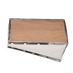 Bee Smoker Bellow, Leather Plywood Box with Clip Farm Ranch Beekeeping Supplies with Three Ply Board Burr