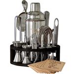 Mixology & Craft Bartender Kit - 15 Piece Set Including Cocktail Shaker and Bar Accessories, Perfect for Drink Mixing at Home, Plus Exclusive Recipe Cards