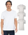 True Classic Men's Crew Neck Short Sleeve T-Shirt, 1-Pack - White, L