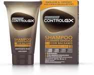 Just For Men Control GX 2-in-1 Shampoo and Conditioner, Gradually and Permanently Reduces Grey Hair with Each Wash, New Improved Formula - All Shades, 118 ml