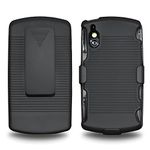 Amzer AMZ94835 Shellster Shell Holster Combo Case Cover for Sony Ericsson Xperia Play/Play 4G (Black)