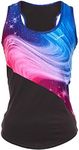 WINSHAPE Women's Cami Shirt, Multicoloured, XS