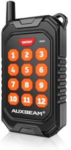 Auxbeam Wireless Remote Control for 12 Gang Switch Panel 433MHz 12-Channel Replacement Controller for AC-1200 12 Gang Switch Panel