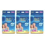 DR.C (Doctor’s Choice) Overnight Adult DiaperTape Style - 30 count (L) with Wetness Indicator,odour free, Leak proof (Anti leak Cuffs),Anti - Bacterial & Deodorization and Cloth like back sheet - Waist Size 101-147 cms,40-58 Inch.