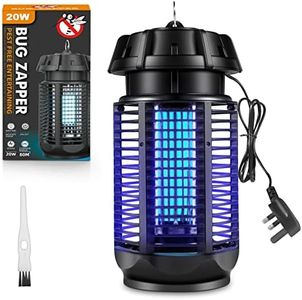 LIUNOVIP Mosquito Killer Lamp, 20W UV Light Electric Bug Zapper, 360° Indoor/Outdoor Electric Fly Killer Fly Catcher, 900 Sq Ft Coverage, Easy to Clean, Mosquito Killer for Bedroom Kitchen Backyard
