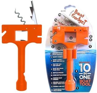 Boat Gadget 10-in-1 Boat Tool - Must-Have Boat Accessory with Gas Cap Key, Fishing Line Cutter, Bottle Opener, Whistle & More - Smart Addition to Any Boat Tool Kit for Fishing, Boating & Fun