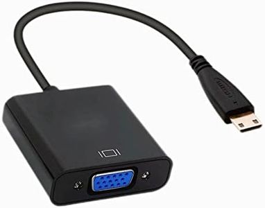 ZHIYUEN® Mini HDMI to VGA Cable Adapter Converter 15 Pin d Sub, Mini HDMI Gold Male to VGA Female Connector Cord for Laptop Computer Connect to Monitor, Apply to PC, MAC, PS4, Projector etc