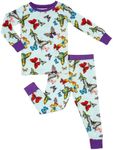 LollyBanks Toddler Pajamas for Girls, Snug Fit Long Sleeve Two-Piece Pajama Set, 95% Viscose and 5% Spandex, Breathable Toddler Pajamas, Ultra Soft Baby Sleepers 18-24 Months (Butterfly Print)