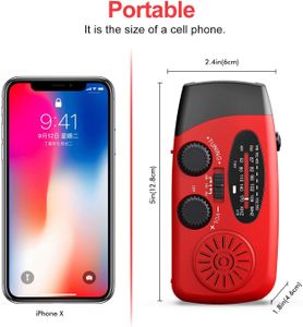 SOLARBABY Emergency Weather Radio – Portable Hand Crank AM/FM NOAA Alert