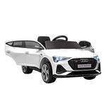 HOMCOM Audi E-tron Licensed 12V Kids Electric Ride On Car with Parental Remote Music Lights MP3 Suspension Wheels for 3-5 Years White