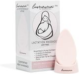 MammaEase Lumama Pro Lactation Massager – Premium Silicone Breast Massager Breastfeeding with 2 Heat Levels – Small Vibrating Massager with Clogged Ducts Tip, Charging Base - Pink