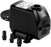 Simple Deluxe 550 GPH 45W Submersible Water Pump Power Head with Adjustable Intake for Fish Tank, Hydroponics, Fountains, Ponds, Aquariums