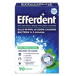 Efferdent Plus Mint Denture Cleanser Tablets 90 ea