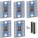 HiLetgo 5pcs TXS0108E High Speed Full Duplex 8 Way 8 Channel Level Conversion Module 8-Bit 8 CH Logic Level Bi-Directional Converter Module