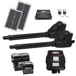 ALEKO Swing Gate Opener | Solar Power Automatic Driveway Gates Operator | AS1200 | (1200, Solar 50W Accessory Kit)