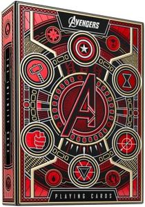 theory11 Avengers Playing Cards (Red) by Marvel Studios