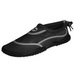 Lakeland Active Men’s Eden Water Shoes - Adjustable, Quick Drying & Breathable for Beach and Swimming Black Grey