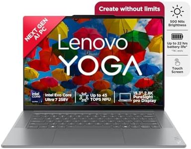 Lenovo Smartchoice Yoga Slim 7 Aura Edition, Intel Core Ultra 7 258V, 47 Tops, Copilot+ AI PC, 32GB RAM, 1TB SSD, 15"(38.86cm), Windows 11, MS Office Home 2024, Grey, 1.53Kg, 83HM004NIN, AI Laptop