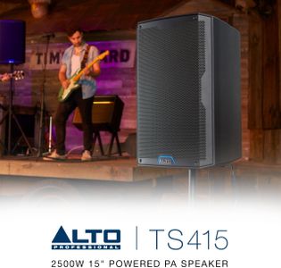 ALTO TS415 15" Powered PA Speaker – 2500W, Bluetooth, 3-Channel Mixer