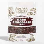 Bakers Street | Finest Belgian | Dark Chocolate Chips 500g | Premium Quality | Baking & Desserts | For Making Cakes, Muffins and all bakery products