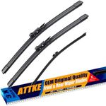 3 Wiper Blades 28" + 28" Front Wiper + 11" Rear Wiper Blades for Ford Escape 2013-2019/Kuga 2012-2018/Fusion 2013-2017-OE Original Quality (Pack of 3)