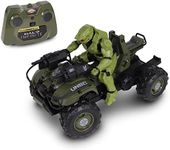 NKOK Halo Infinite: Gungoose & Master Chief 2.4 GHz Radio Control - W/Turbo Boost, Gungoose Vehicle W/Master Chief (762), Working Lights, Battery Powered, Officially Licensed, Ages 6+