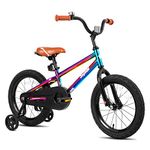 JOYSTAR 12 Inch Kids Bike for 2 3 4 Years Old Boys Girls Toddlers Bikes with Training Wheels Gifts Children Bicycle BMX Style Oil Slick