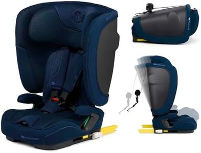 Kinderkraft FIX2GO Siège enfant i-size, 76-150 cm avec base Isofix, top tether, sensor électroniques, jusqu'à environ 12 ans, systèmes de sécurité, sellerie haut de gamme, inclinable, Bleu
