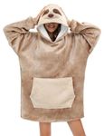 Blanket Hoodie Panda Wearable Blanket Unisex Oversized Sweatshirt Animal with Sleeves Pocket Hood for Adults Women