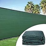 Potlimepan Dark Green Privacy Screen,6ft x 25ft Fence Shade Cover for Outdoor Wall,Backyard (6ft x 25ft)