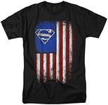 Superman Old Glory Shield Unisex Adult T Shirt 3X-Large