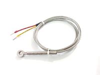 THERMONIC BRAND K TYPE RING/WASHER THERMOCOUPLE 1 MTR WIRE WITH CALIBRATION CERTIFICATE