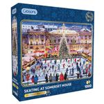 Skating at Somerset House | 1000 Piece Jigsaw Puzzle | Christmas, Winter Ice Skating | Sustainable Jigsaw Puzzle for Adults | Premium 100% Recycled Board | Great Gift for Adults | Gibsons Games B Corp